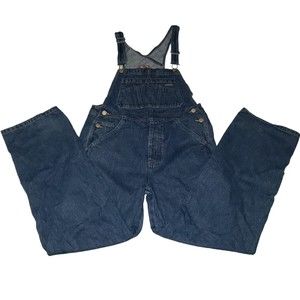 Old Navy Blue Jeans Overalls size 14 Button Fly 100% cotton RN54023